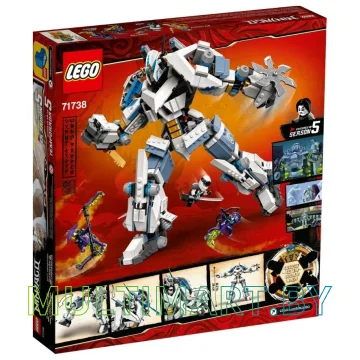 Конструктор LEGO Ninjago 71738 Битва с роботом Зейна картинка 2